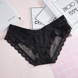 Transparent low-Rise Briefs Cotton Panties