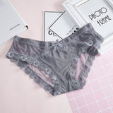 Transparent low-Rise Briefs Cotton Panties