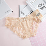 Transparent low-Rise Briefs Cotton Panties