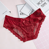 Transparent low-Rise Briefs Cotton Panties