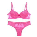 Panty Set Deep V Sexy Bow Seamless