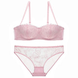 Transparent Panty Flower Embroidery Underwear