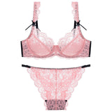 Panty Sets Transparent Sexy Mesh Embroidery Underwear