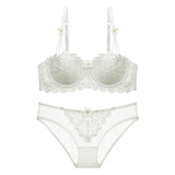 Transparent Half Cup Bra Thin Girl Small Chest