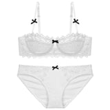 Sexy Mesh Bralette Half Cup Underwear