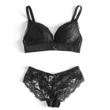 Transparent Panty Set Push Up Wire Free Underwear