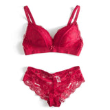 Transparent Panty Set Push Up Wire Free Underwear